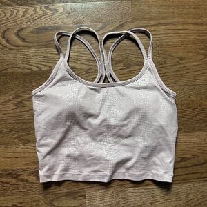 Women's Pink Cropped Tank Top